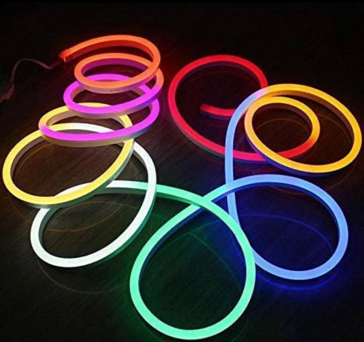Multicolor Led Neon Neon Multicolour 12V MultiColour 5M with adapter, controller and remot ...