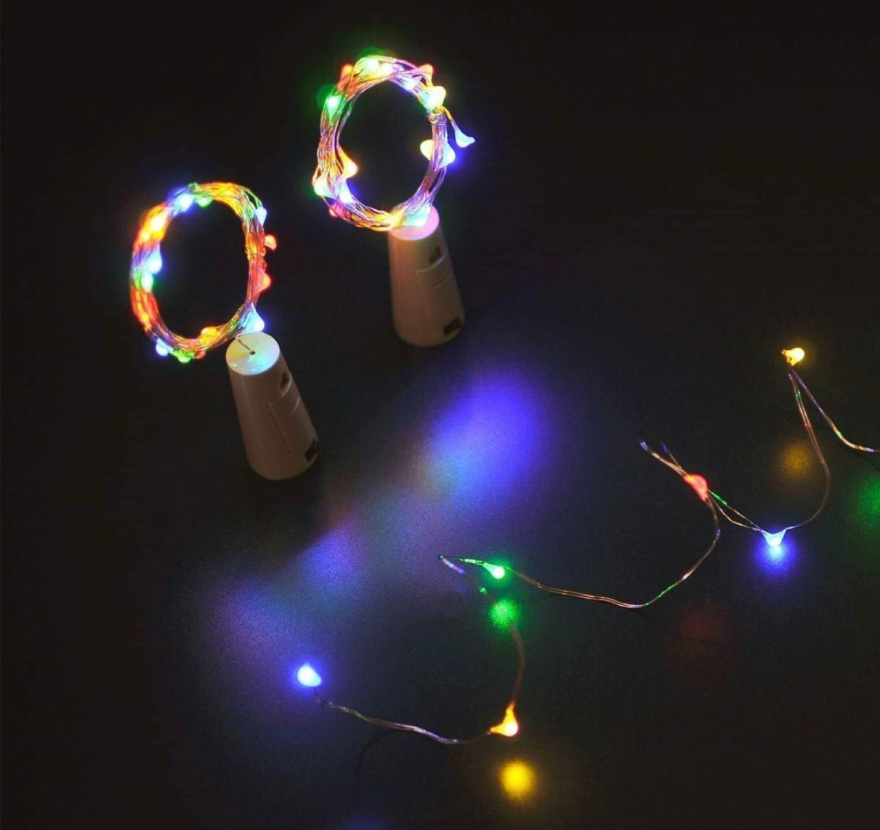 Cork Light 3 meters With Cells Warm White / Multicolour