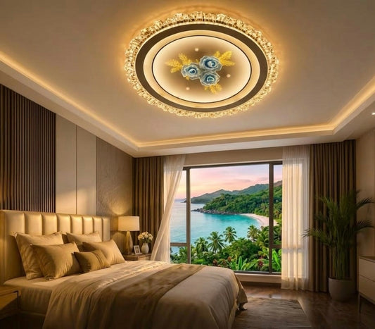 Crystal Flower LED Ceiling Light || B-286