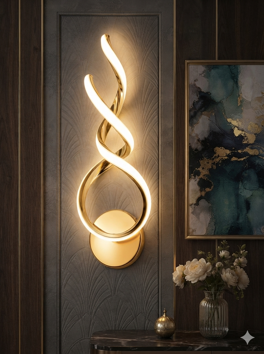Spiral Helix Wall Light || 233