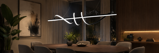 Spiral Pendant Light Black