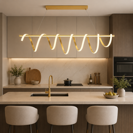 Twisted Curve Hanging Light LED