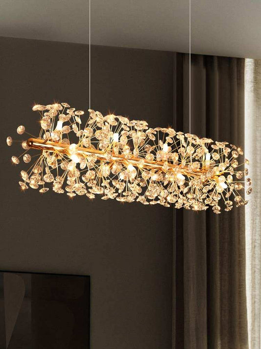 Crystal Design Modern Linear Chandelier | 21623-L1200