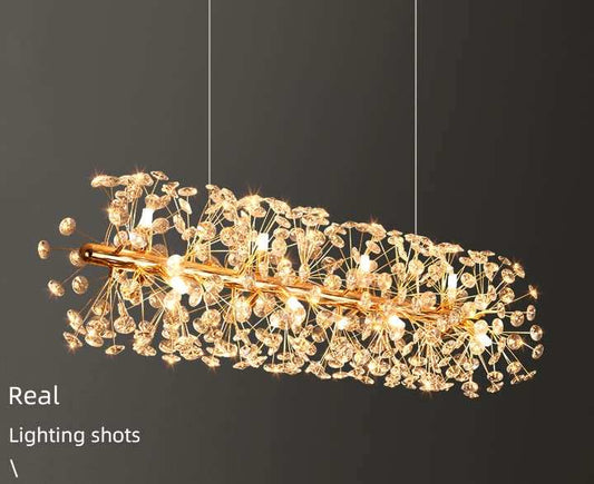 Crystal Design Modern Linear Chandelier | 21623-L1200