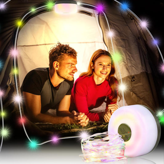 Multipurpose String Camping Light | RGB - Multicolour | 5M | Inbuilt Battery | Rechargeable