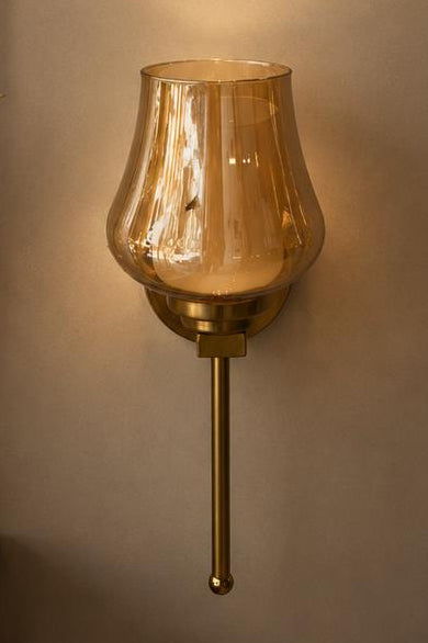 Chrome Glass Wall Lamp