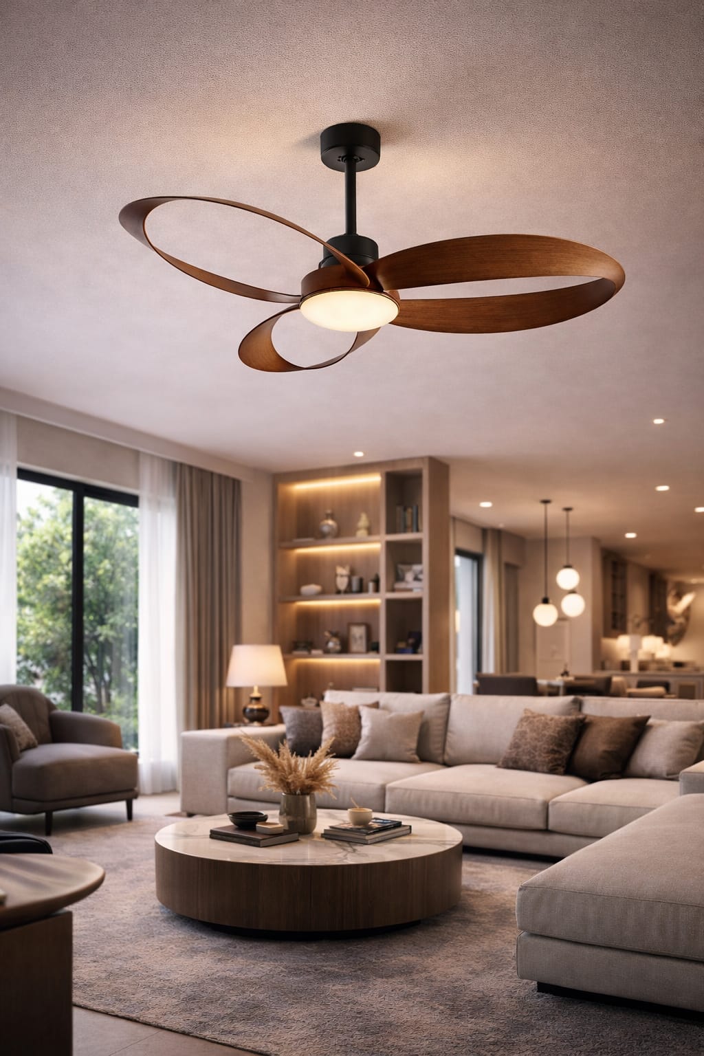 Mordern Ribbon Style Ceiling Fan