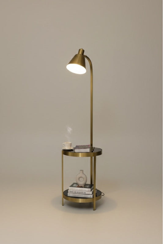 Metal Floor Lamp with shelf