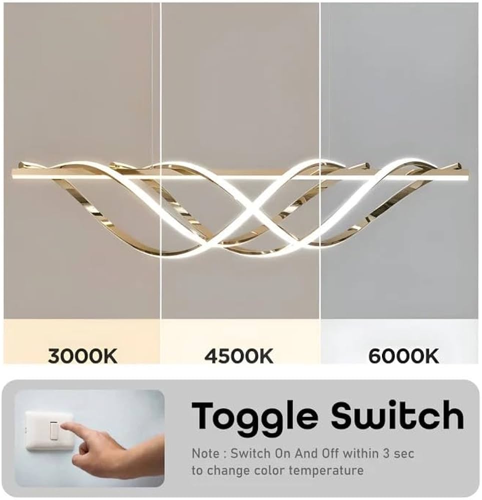 Twisted and Spiral Gold Chandelier | JL-5013