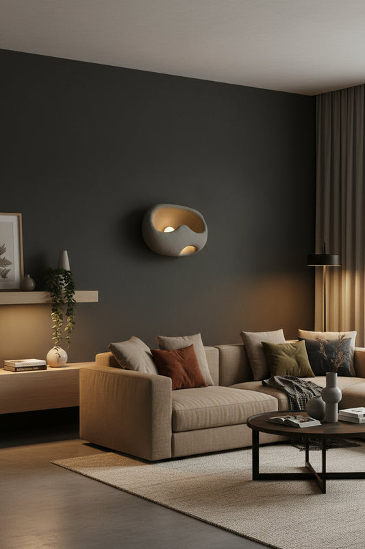 Modern Wall Sconce Light | 6841-ASH