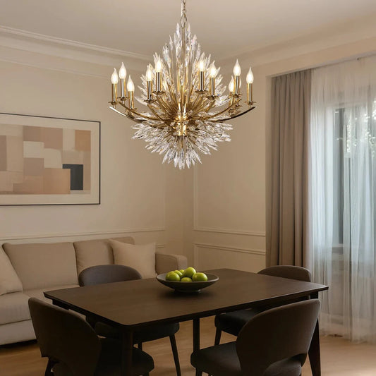 8 Bulb Crystal Chandelier