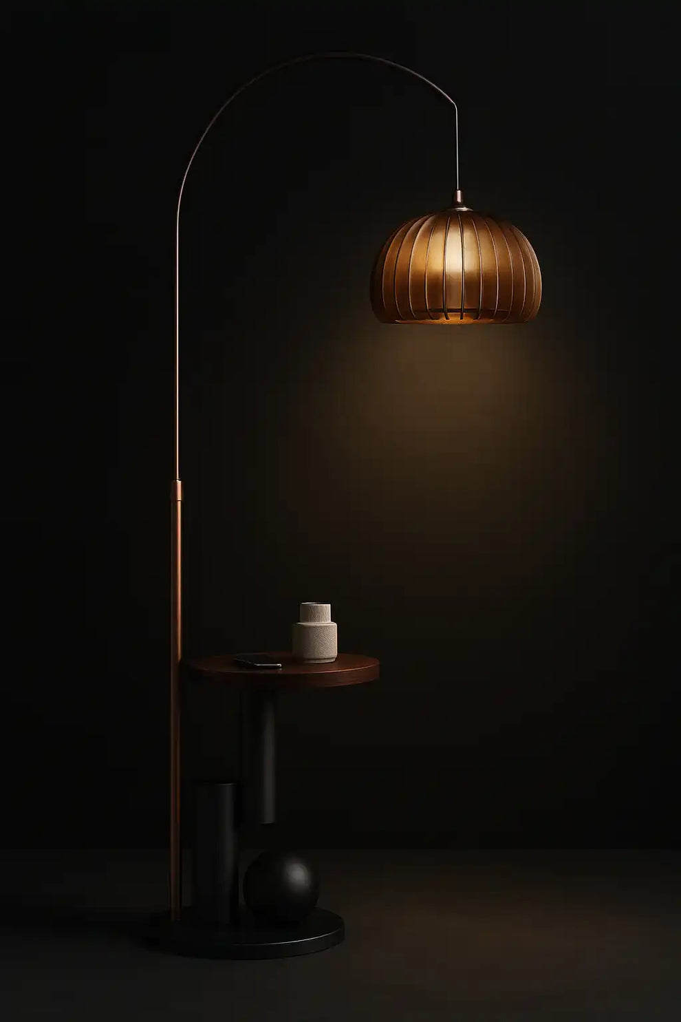 Ancient Floor Lamp with Wireless charging | 9192- USB