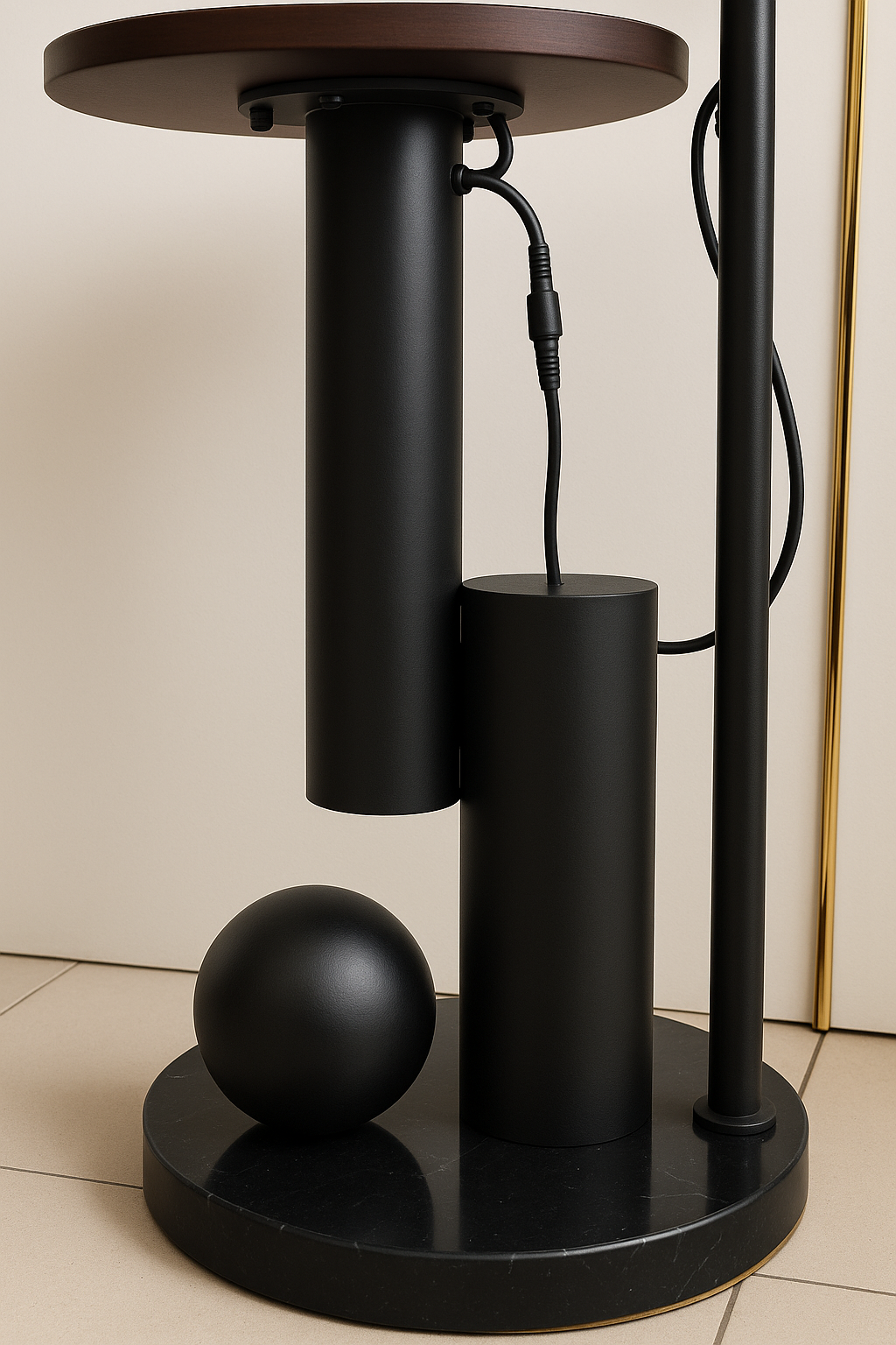 Ancient Floor Lamp with Wireless charging | 9192- USB