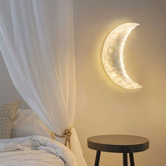 Resin Art Moon Wall Light | 9368-1
