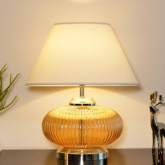 Amber Finish Table Lamp