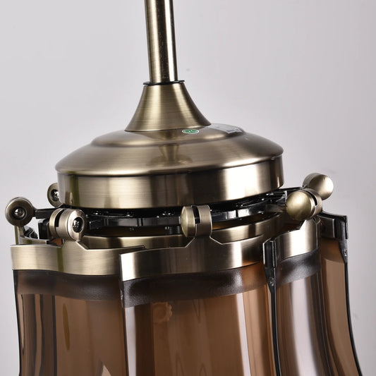 Dodo Ceiling Fan With Lamp, Remote, 6 Speed, Reversible BLDC, Metal Body, Acrylic Blades | 101642