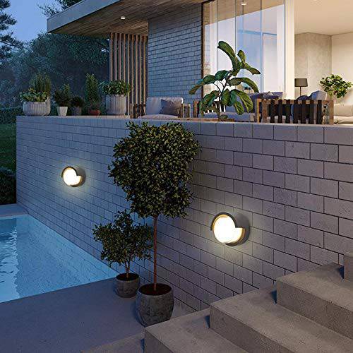 MODERN WALL SCONCE LIGHT FIXTURE ROUND 3000K WATERPROOF ACRYLIC WALL LIGHT (WARM WHITE) LX919