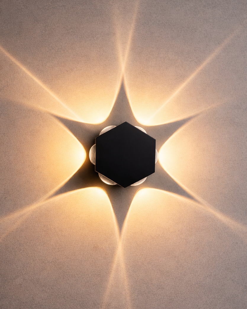 Prismatic 6 Beams of Light for Home Outdoor