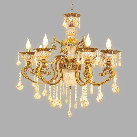 Contemporary Antique Glass Hanging Chandelier | 9857-8