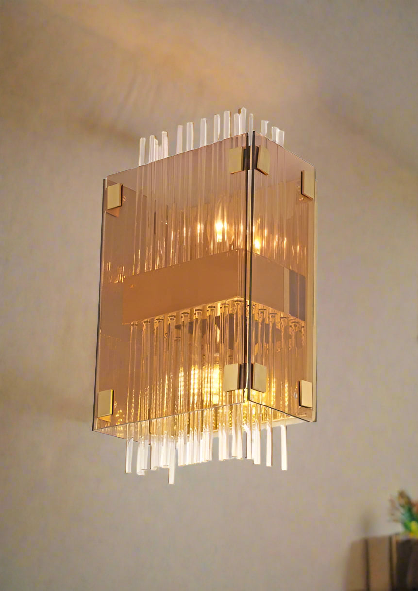 Modern Crystal Glass & Metal Wall Sconce Wall Light Series W632