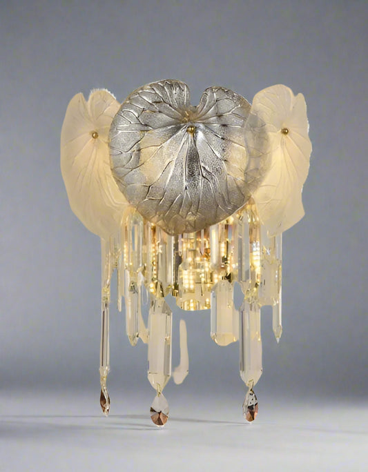 Modern Wall Lamp Basket Gold & Gray Plated Crystal Wall Model-Series  55107
