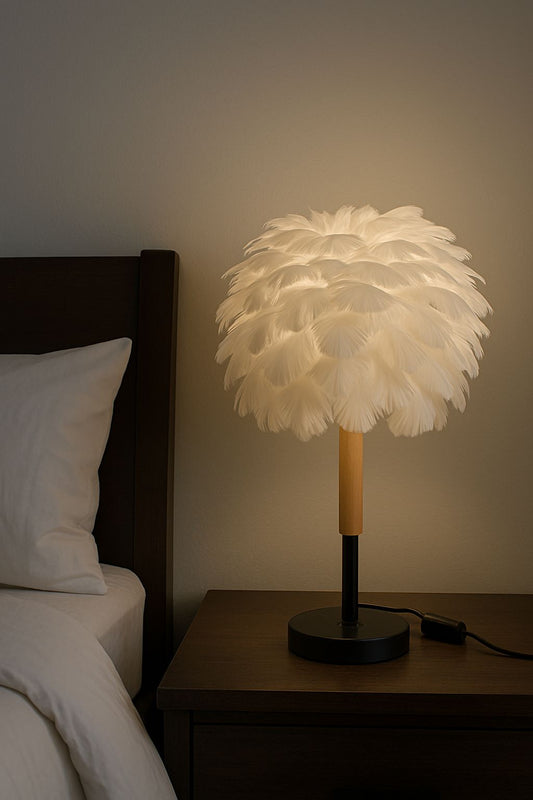 Feather Style Table Lamp