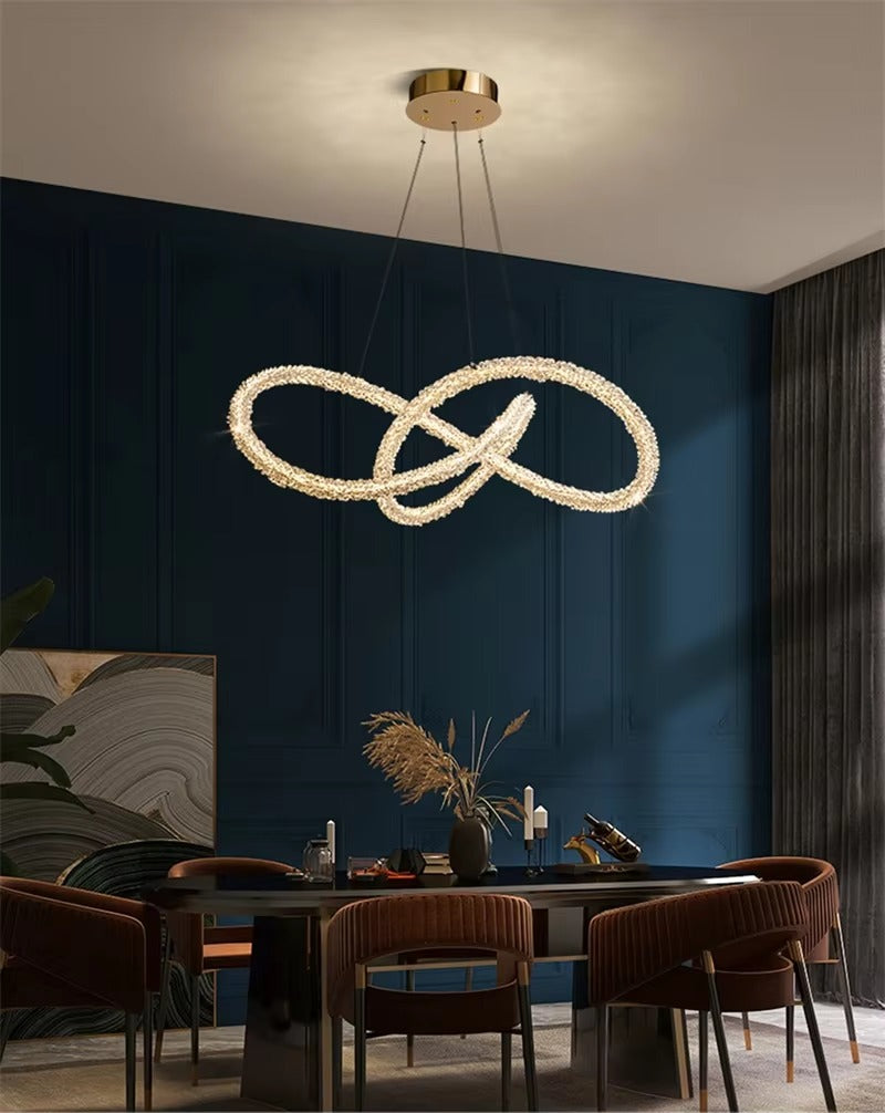 Modern LED Chandelier, Electro-gilding Gold Chandeliers Model 9808