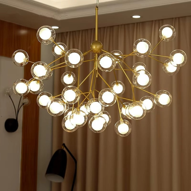 36 Lights Ball Firefly Gold Chandelier (PL-8010-36)