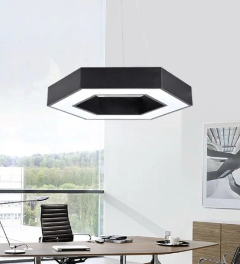 F614 Hexagon Hanging Light 48W for Living room, Bedroom, Ceiling, Offices, Gym, Cafe, Dance studios etc.