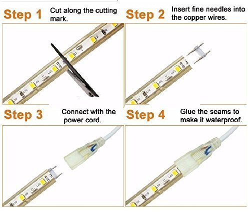 Rope Light Cove Light Strip 16 Mtrs Roll With One Connector waterproof ...