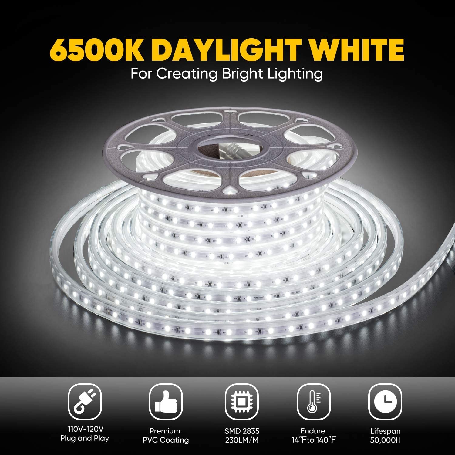 Led Rope Depth Rope Light Cove Light Strip 16 Mtrs Roll 120 Led / meter With One Conn ...